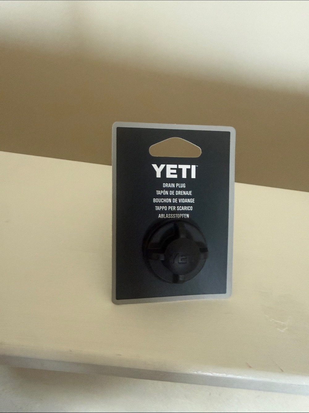 Yeti Black Drain Plug Replacement Accessory